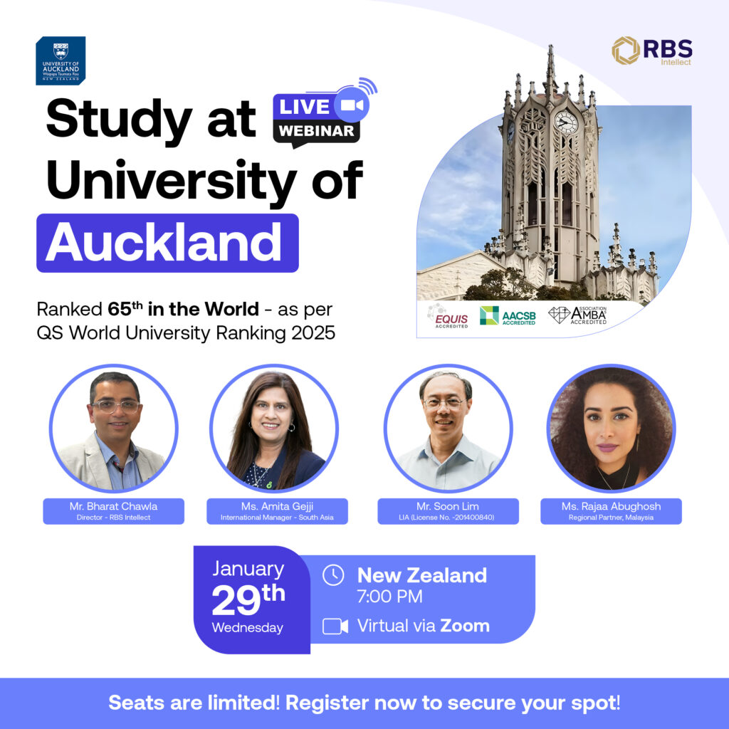 RBS Intellect: Study at University of Auckland | Study in New Zealand