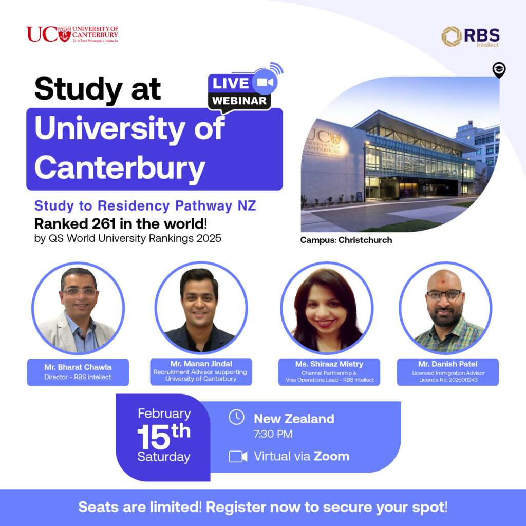 Study in New Zealand at the University of Canterbury Webinar