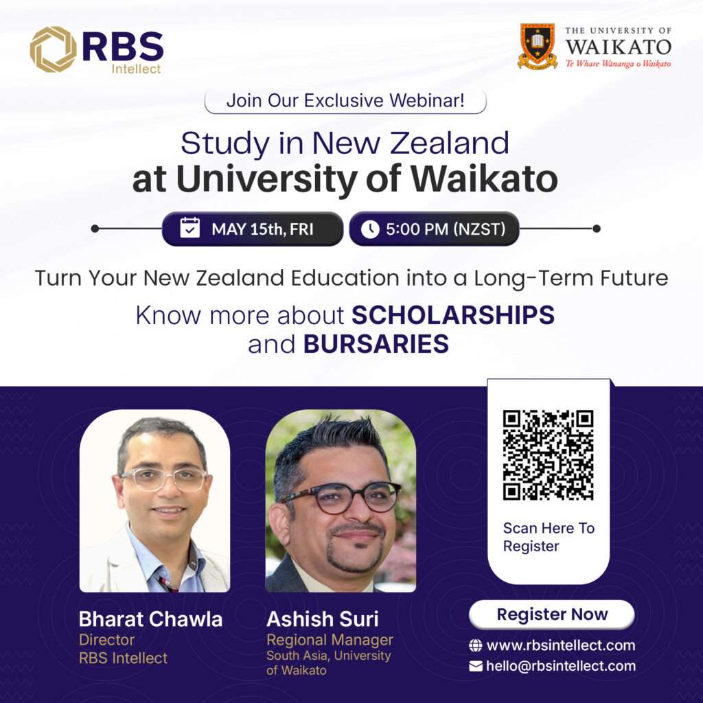 University of Waikato Webinar – Study in New Zealand | 15 May 2026